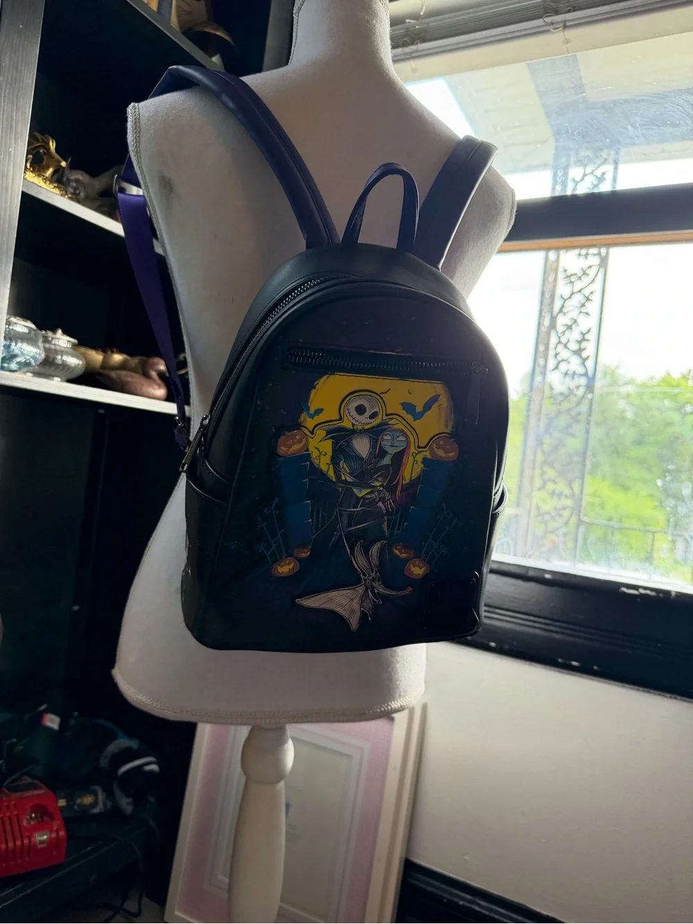 Loungefly The Nightmare Before Christmas Black & Purple Backpack